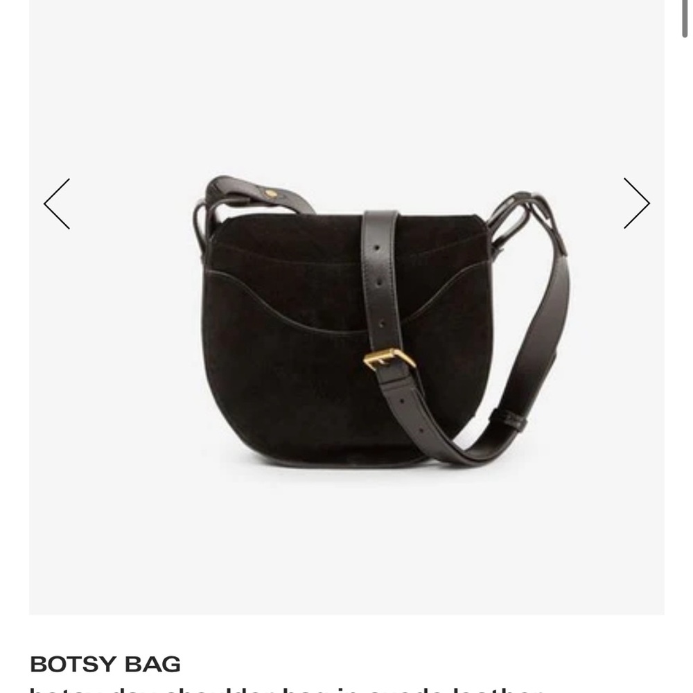 Isabel Marant Botsy Black Suede Crossbody Bag - Picture 3 of 14
